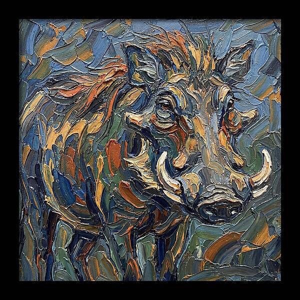 Warthog In Vibrant Colors