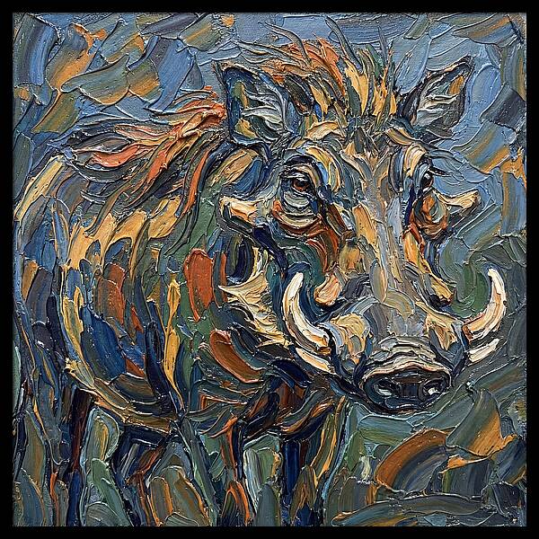 Warthog In Vibrant Colors