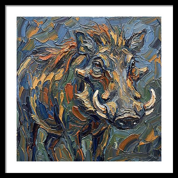Warthog In Vibrant Colors