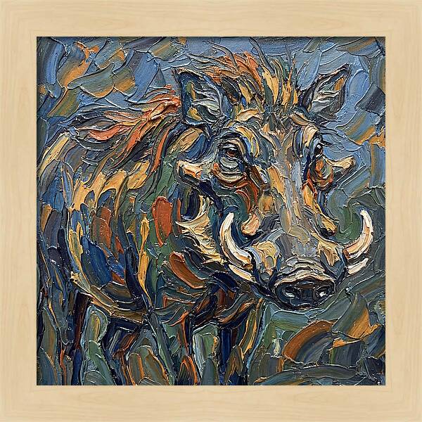 Warthog In Vibrant Colors