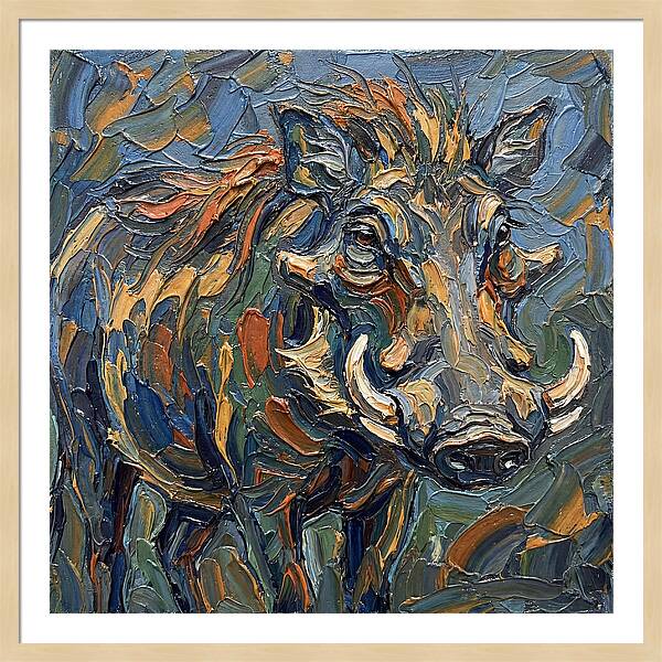 Warthog In Vibrant Colors