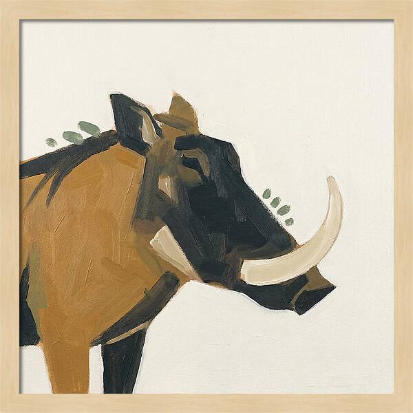 Warthog Minimalist Portrait