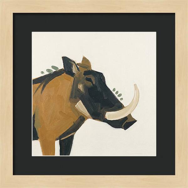 Warthog Minimalist Portrait