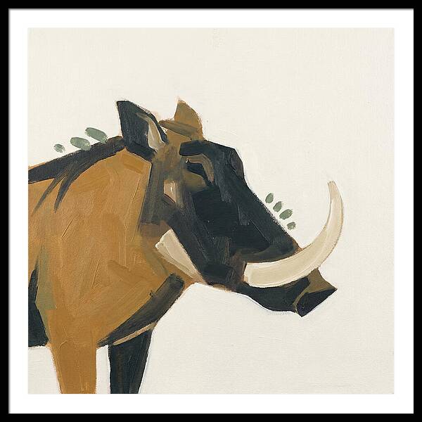 Warthog Minimalist Portrait