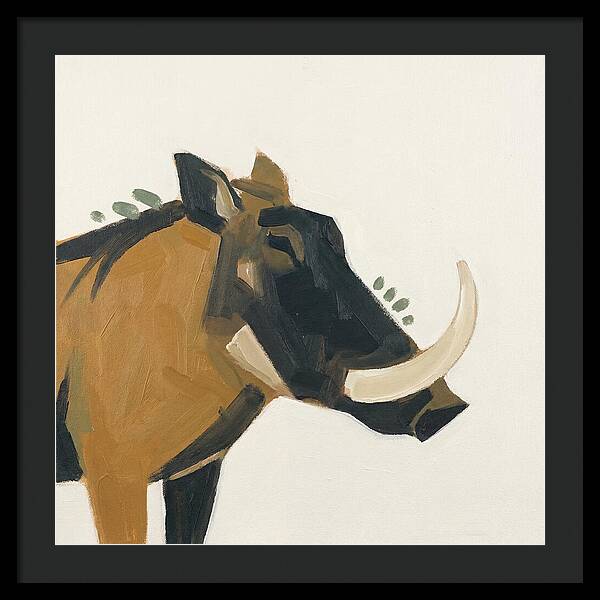 Warthog Minimalist Portrait