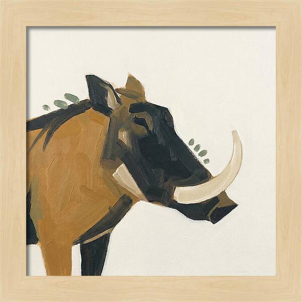 Warthog Minimalist Portrait