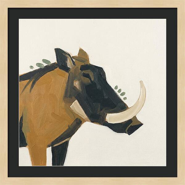 Warthog Minimalist Portrait