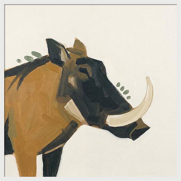 Warthog Minimalist Portrait