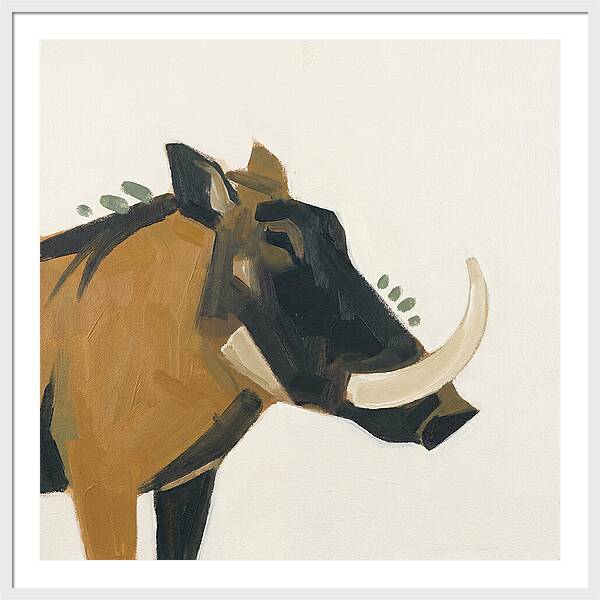 Warthog Minimalist Portrait