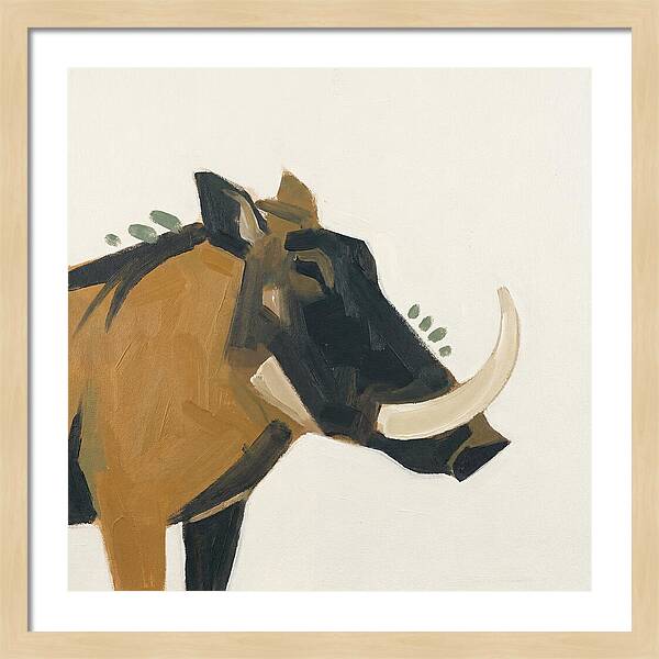 Warthog Minimalist Portrait
