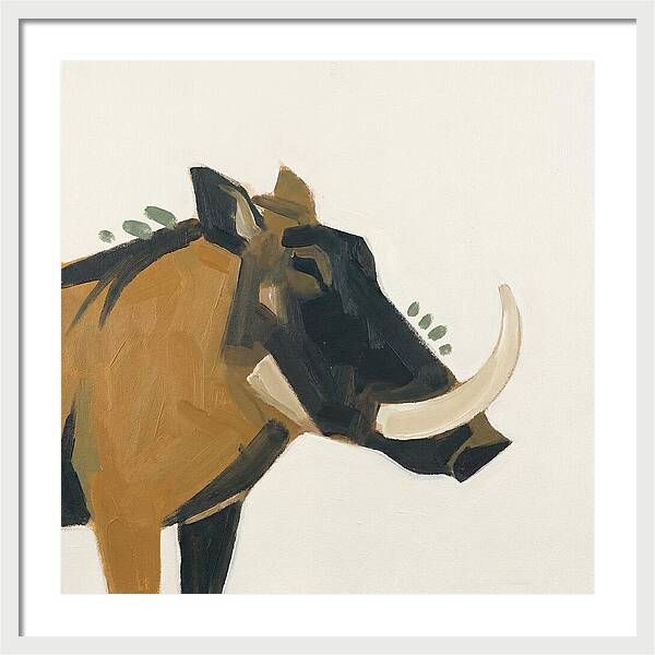Warthog Minimalist Portrait