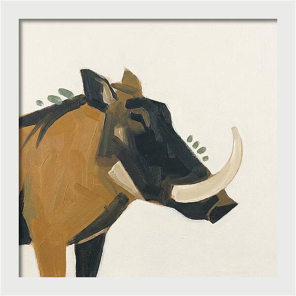 Warthog Minimalist Portrait