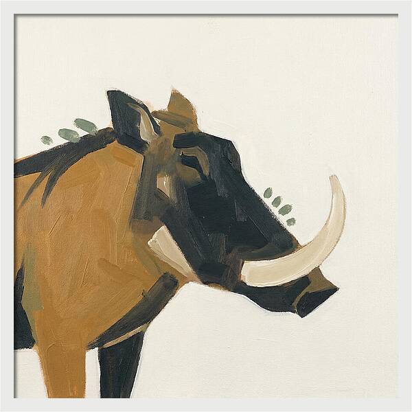 Warthog Minimalist Portrait