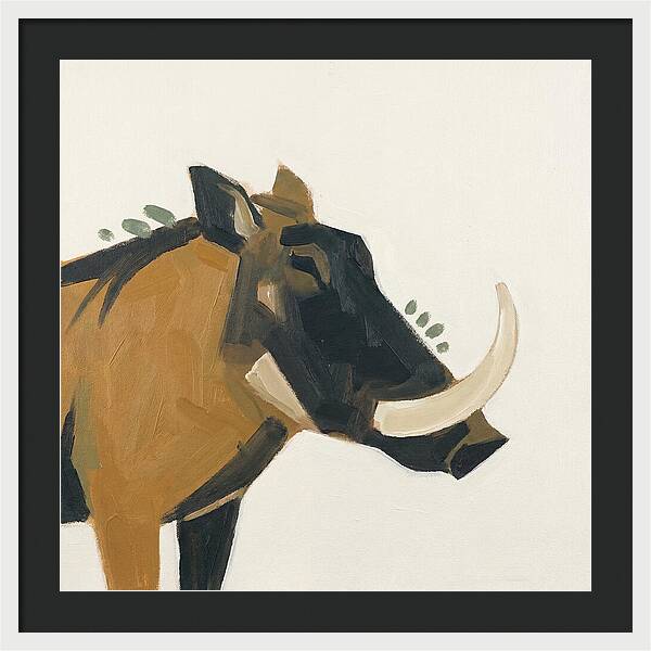 Warthog Minimalist Portrait