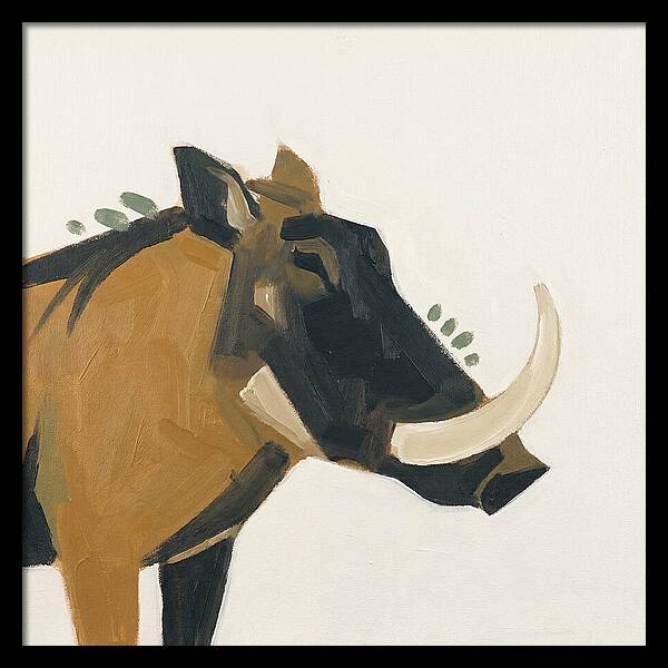 Warthog Minimalist Portrait