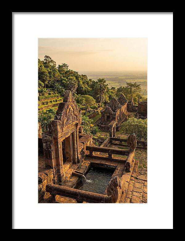 Wat Phu Temple At Golden Hour