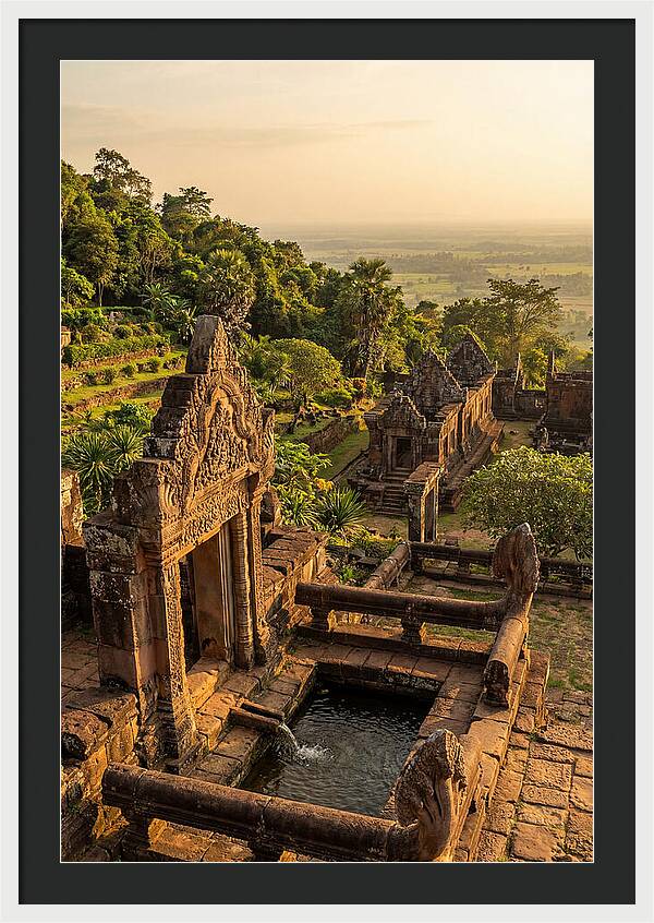 Wat Phu Temple At Golden Hour