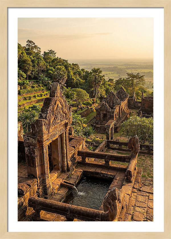 Wat Phu Temple At Golden Hour