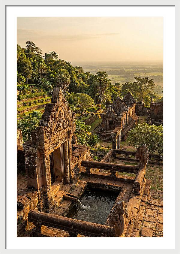 Wat Phu Temple At Golden Hour