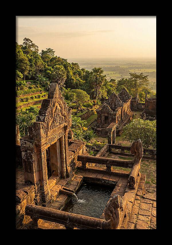 Wat Phu Temple At Golden Hour