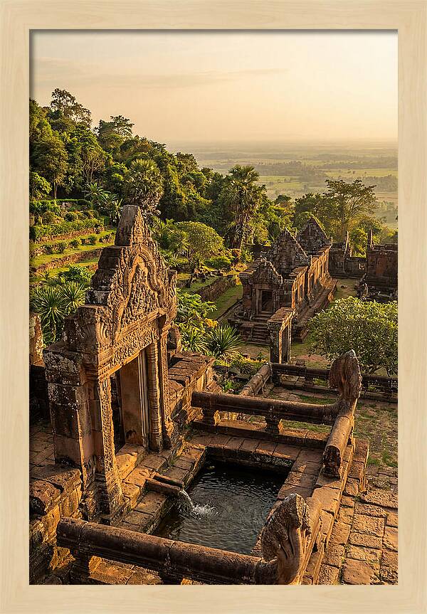 Wat Phu Temple At Golden Hour