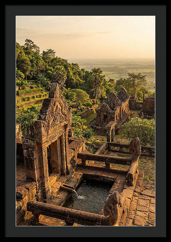 Wat Phu Temple At Golden Hour