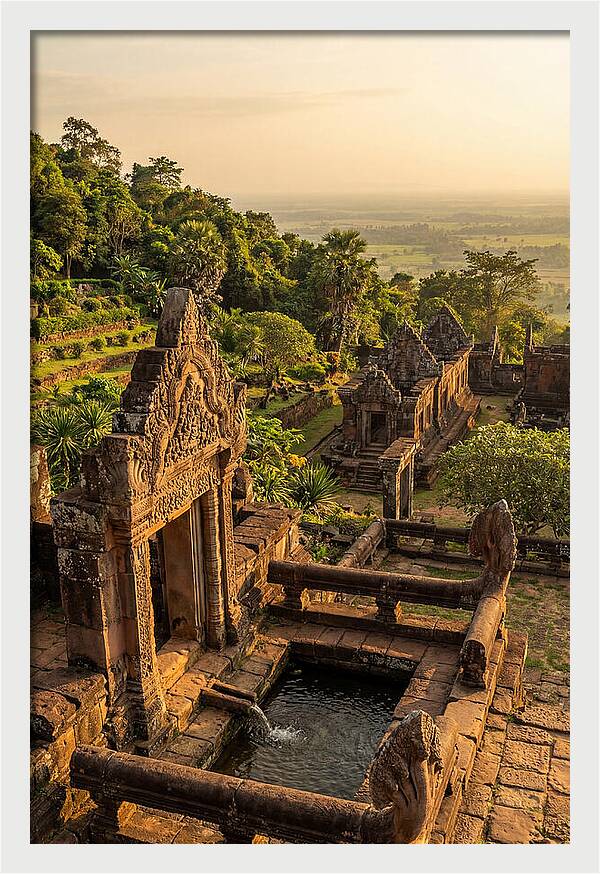 Wat Phu Temple At Golden Hour