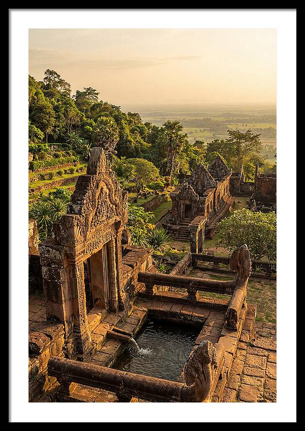 Wat Phu Temple At Golden Hour
