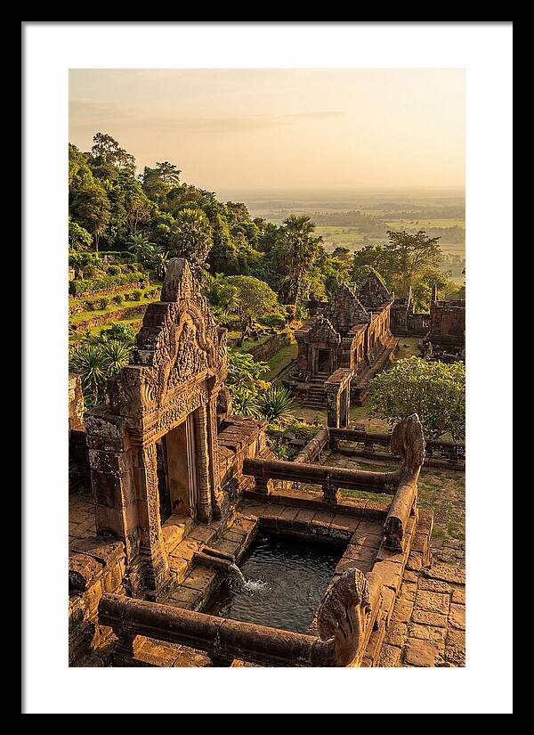 Wat Phu Temple At Golden Hour