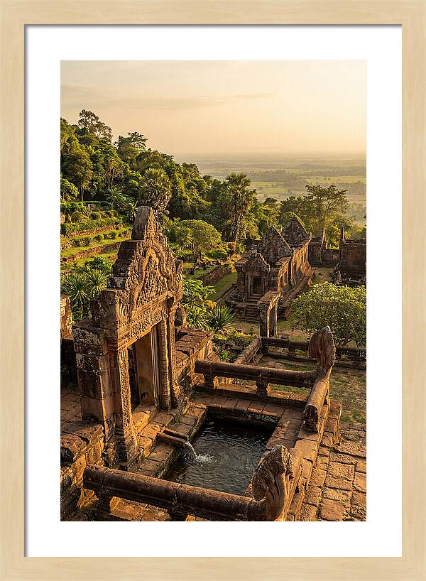 Wat Phu Temple At Golden Hour