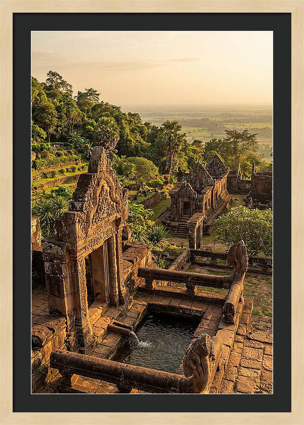 Wat Phu Temple At Golden Hour