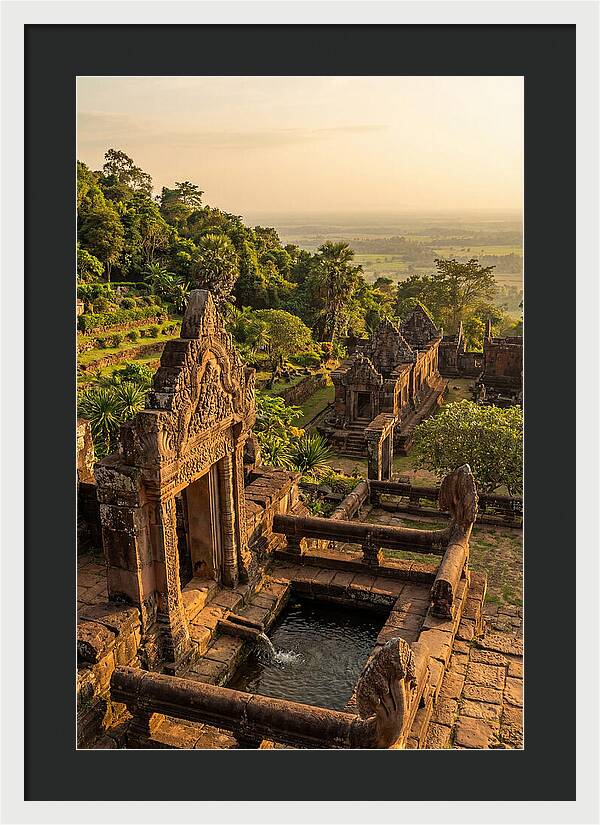 Wat Phu Temple At Golden Hour