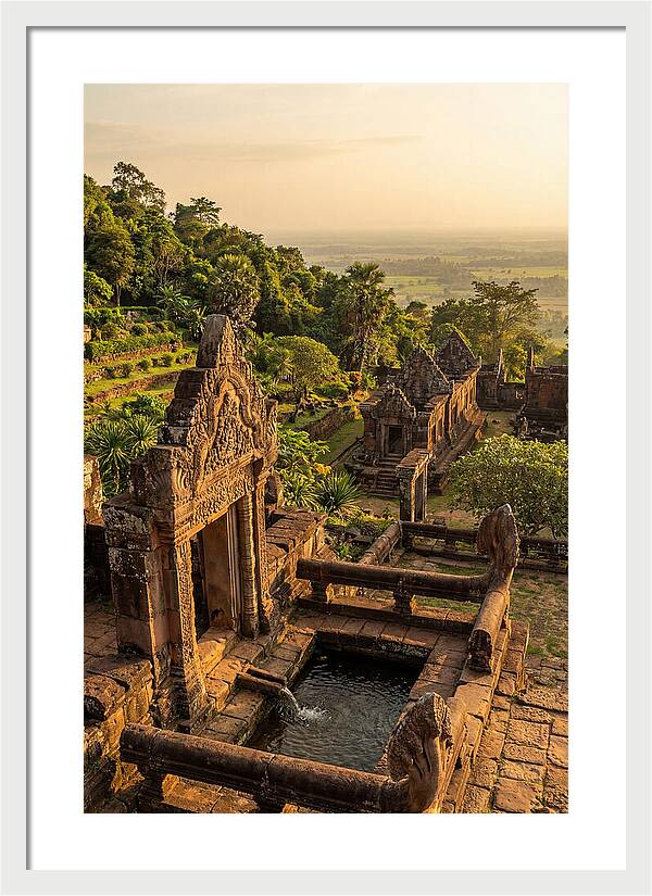 Wat Phu Temple At Golden Hour
