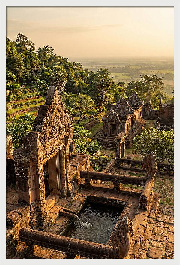Wat Phu Temple At Golden Hour