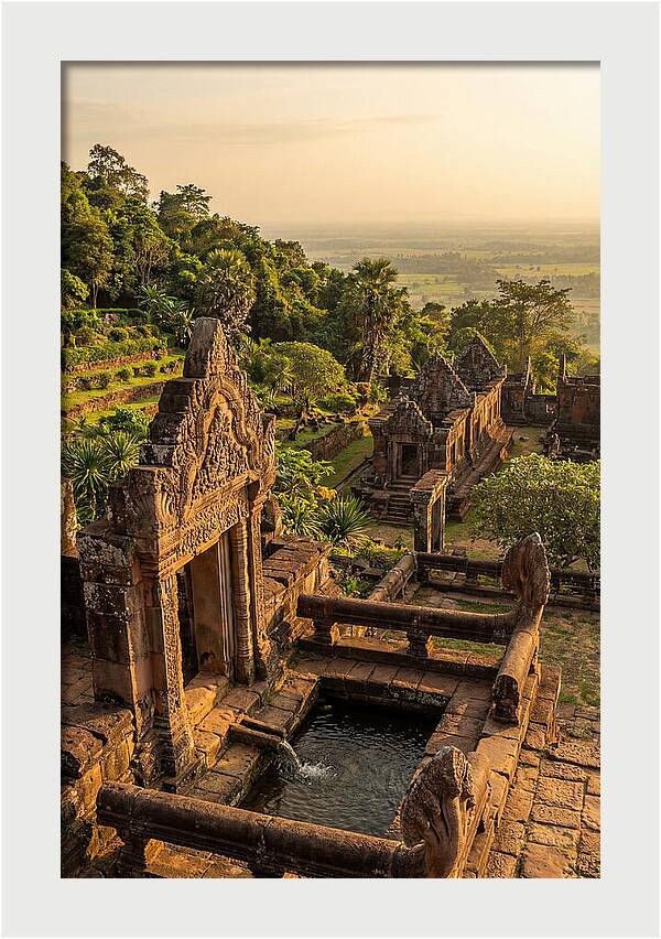 Wat Phu Temple At Golden Hour