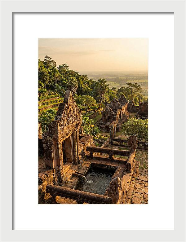 Wat Phu Temple At Golden Hour