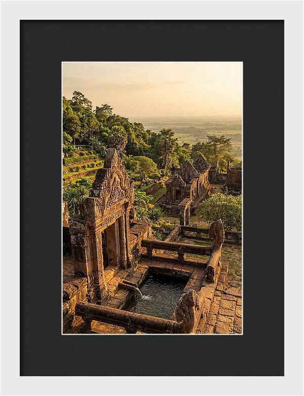 Wat Phu Temple At Golden Hour