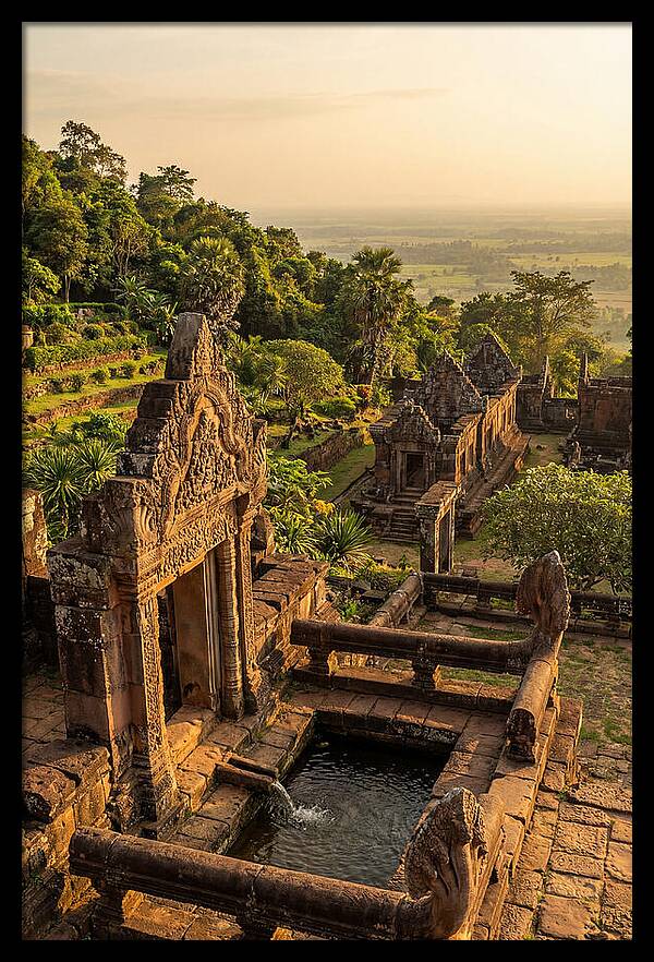 Wat Phu Temple At Golden Hour