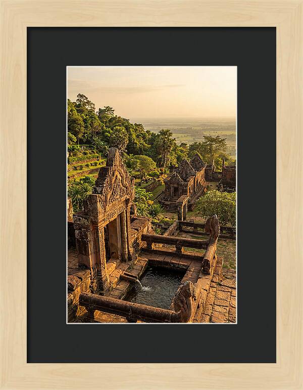 Wat Phu Temple At Golden Hour