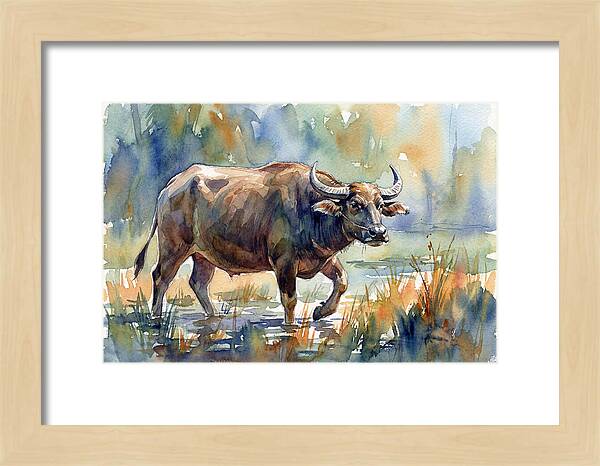 Water Buffalo In Tranquil Waters