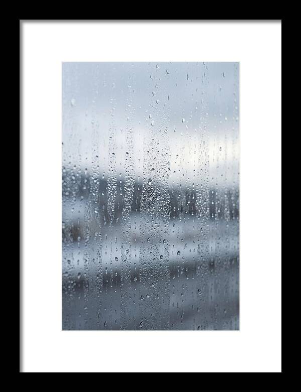 Water Droplets On Glass