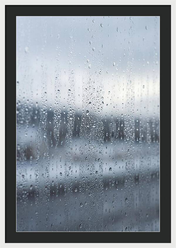 Water Droplets On Glass