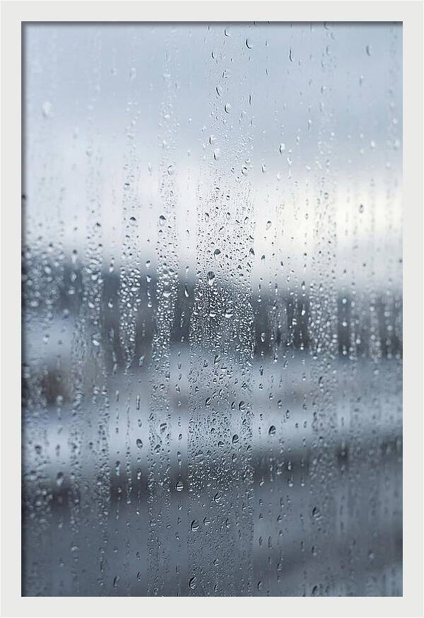 Water Droplets On Glass