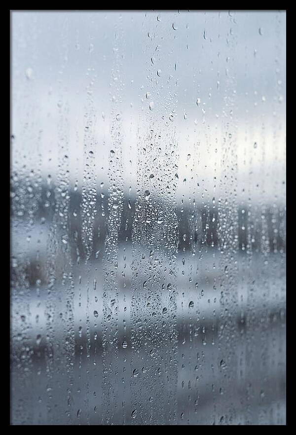 Water Droplets On Glass