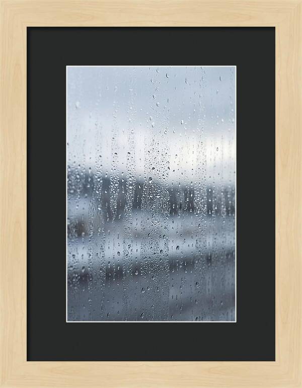 Water Droplets On Glass