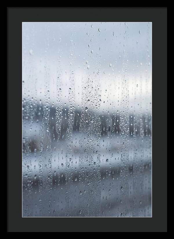 Water Droplets On Glass