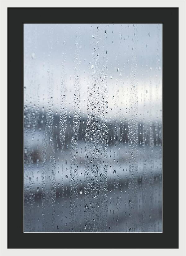 Water Droplets On Glass