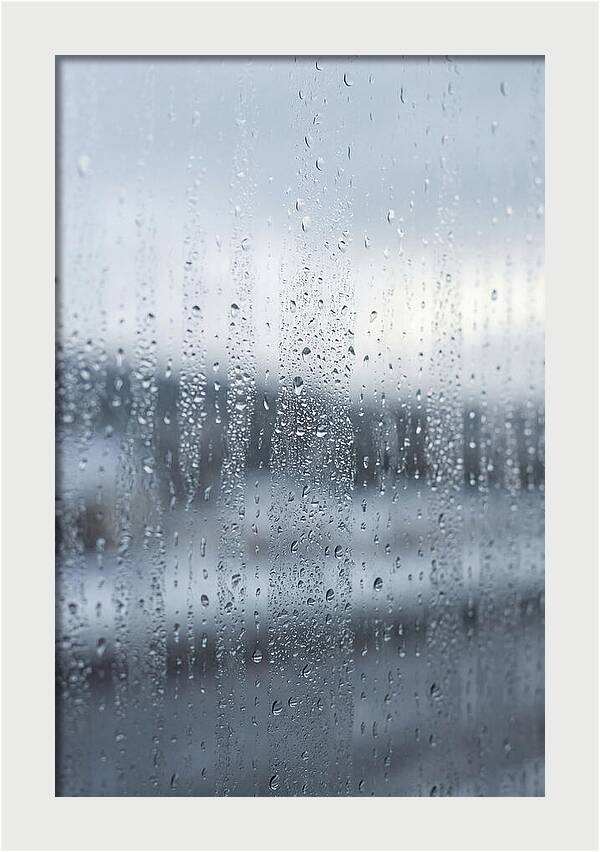 Water Droplets On Glass