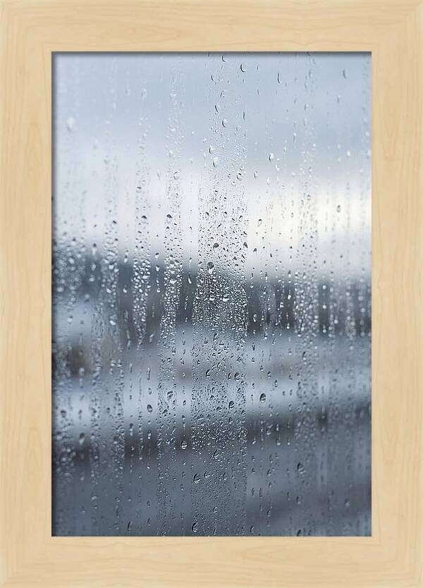 Water Droplets On Glass