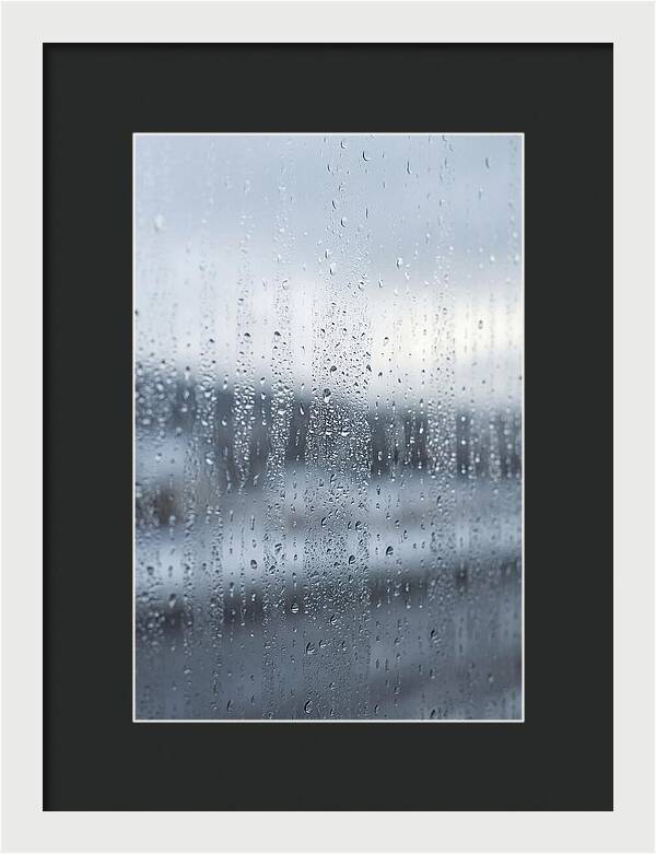 Water Droplets On Glass